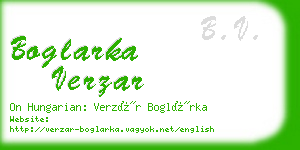 boglarka verzar business card